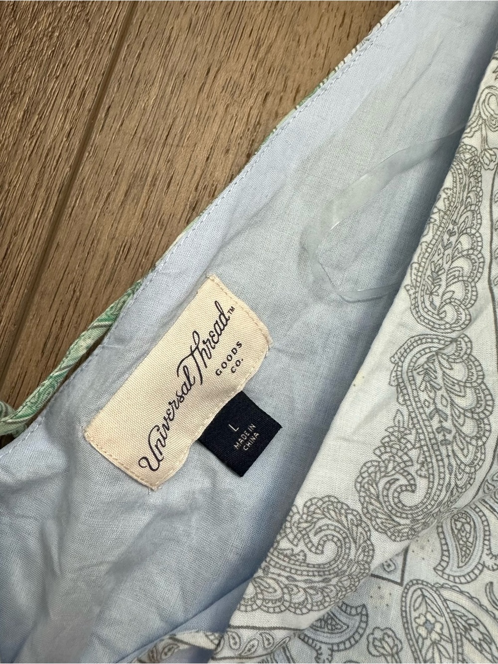 NWT! Universal Thread Women’s Dress, Maxi, Cotton, Patchwork, Paisley, L - Picture 11 of 15